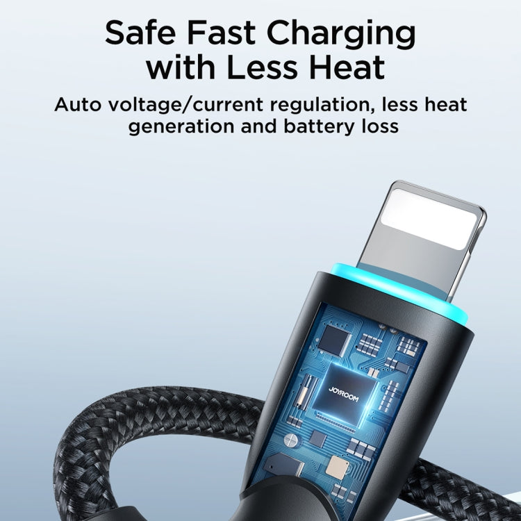 JOYROOM SA32-CL3 Starry Series 30W USB-C / Type-C to 8 Pin Fast Charging Data Cable, Length:1m(Black) - HoMEdemic™ 