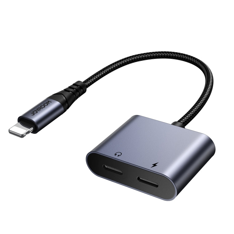 JOYROOM SY-L02 Transsion Series 2 in 1 8 Pin to Dual 8 Pin Audio Adapter(Black) - HoMEdemic™ 