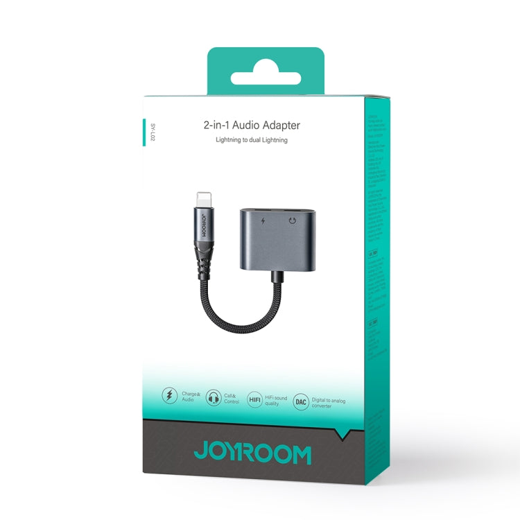 JOYROOM SY-L02 Transsion Series 2 in 1 8 Pin to Dual 8 Pin Audio Adapter(Black) - HoMEdemic™ 