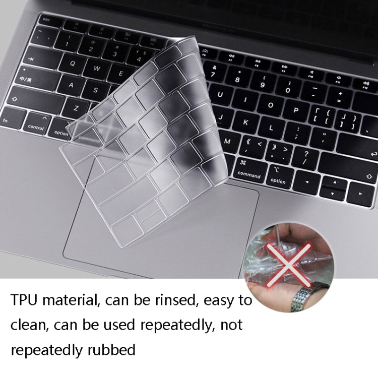 JRC 0.13mm Transparent TPU Laptop Keyboard Protective Film For MacBook Pro 15.4 inch A1707 & A1990 (with Touch Bar) - HoMEdemic™ 