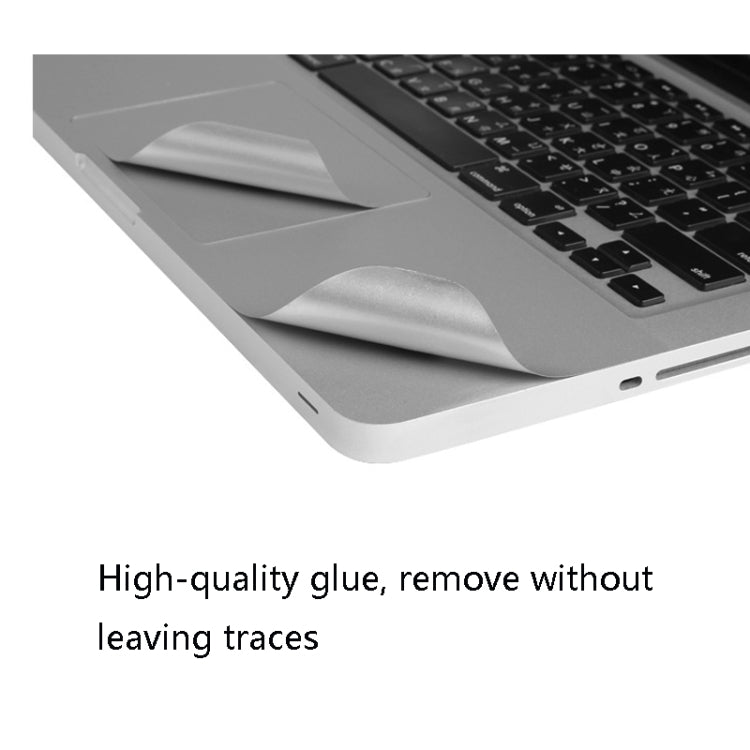 JRC 2 in 1 Laptop Palm Rest Sticker + Touchpad Film Set For MacBook Air 13.3 inch A1932 (2018)(Silver) - HoMEdemic™ 