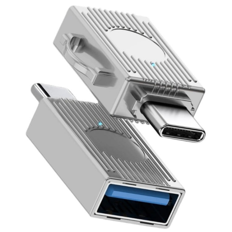 JS-103 USB to Type-C 3.0 Converter High Speed U Disk OTG Adapter(Silver) - HoMEdemic™ 