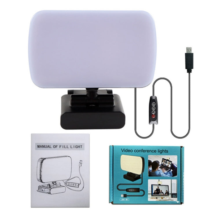 JSK-B1 USB Portable Ten-level Brightness Adjustable Live Conference Desktop LED Fill Light, Color Temperature: 3000-6500K - HoMEdemic™ 