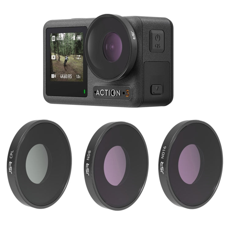 JSR 3 in 1 CPL ND8 ND16 Lens Filter For DJI Osmo Action 3 - HoMEdemic™ 