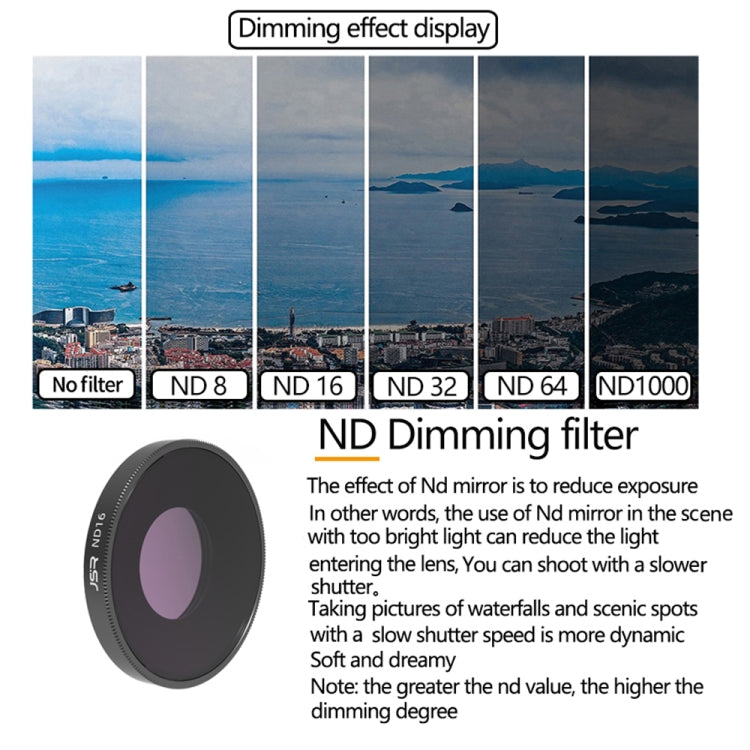 JSR 3 in 1 CPL ND8 ND16 Lens Filter For DJI Osmo Action 3 - HoMEdemic™ 