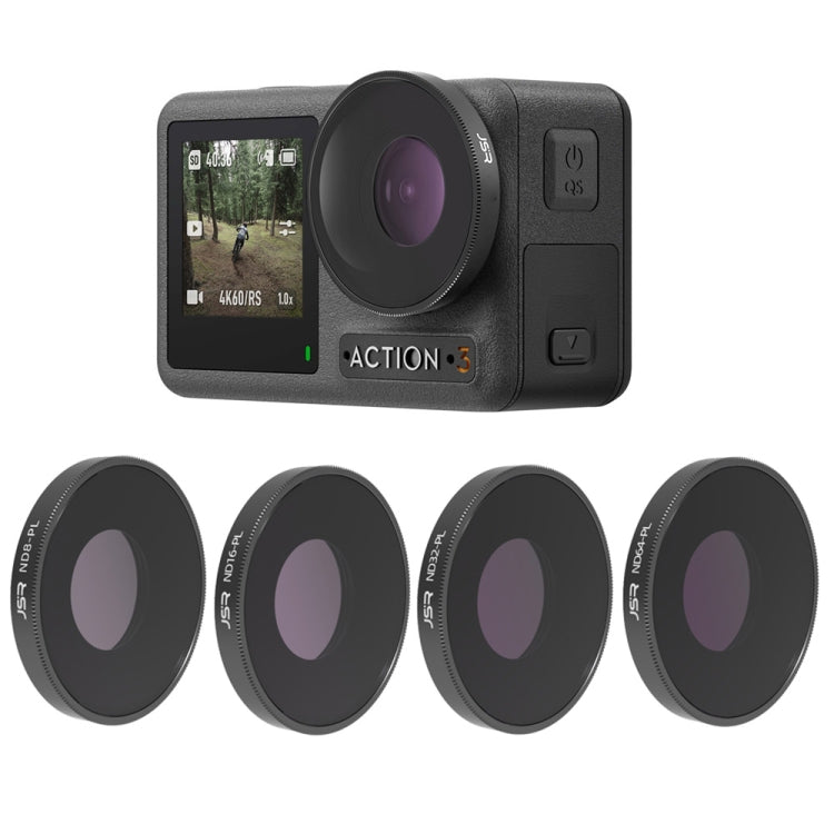 JSR 4 in 1 ND8PL / ND16PL / ND32PL / ND64 PL Lens Filter For DJI Osmo Action 3 - HoMEdemic™ 