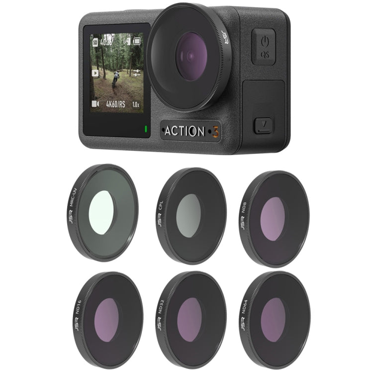 JSR 4 in 1 UV CPL ND8 ND16 ND32 ND64 Lens Filter For DJI Osmo Action 3 - HoMEdemic™ 