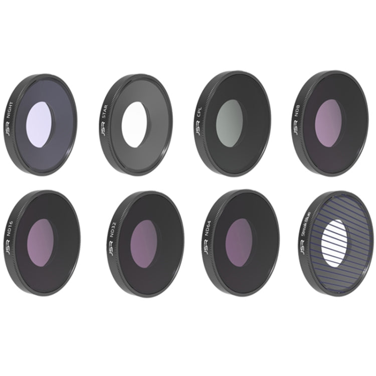 JSR 8 in 1 Streak Blue CPL ND8 ND16 ND32 ND64 STAR NIGHT Lens Filter For DJI Osmo Action 3 - HoMEdemic™ 