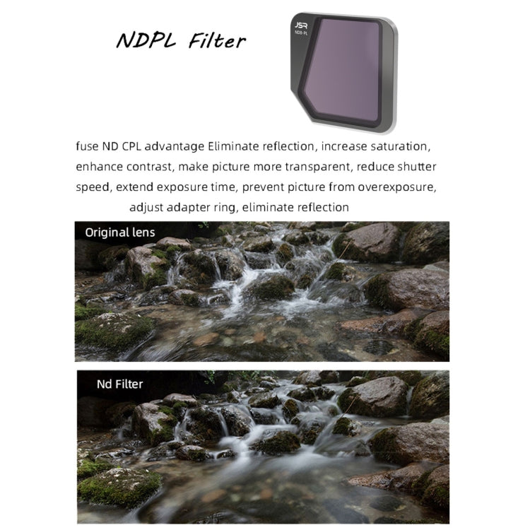JSR Drone 4 in 1 ND8PL+ND16PL+ND32PL+ND64PL Lens Filter for DJI Mavic 3 - HoMEdemic™ 