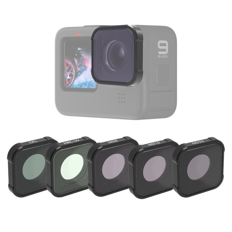 JSR KB Series MCUV+CPL+ND8+ND16+ND32 Lens Filter for GoPro HERO13 Black /12 Black /11 Black /10 Black /9 Black - HoMEdemic™ 