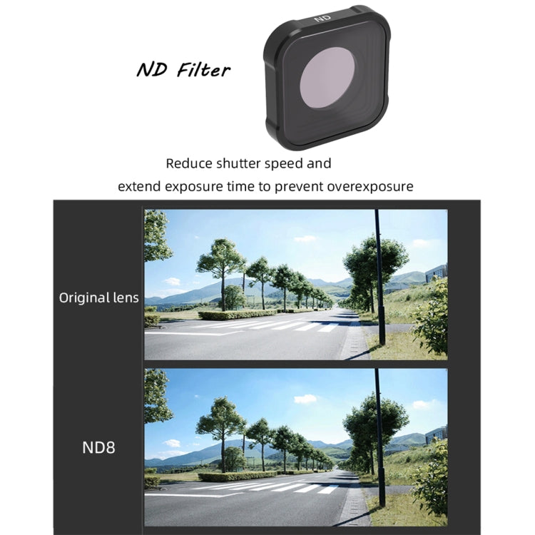 JSR KB Series ND8 Lens Filter for GoPro HERO13 Black /12 Black /11 Black /10 Black /9 Black - HoMEdemic™ 