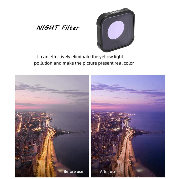 JSR KB Series STAR+CPL+NIGHT+ND8+ND16+ND32 Lens Filter for GoPro HERO13 Black /12 Black /11 Black /10 Black /9 Black - HoMEdemic™ 