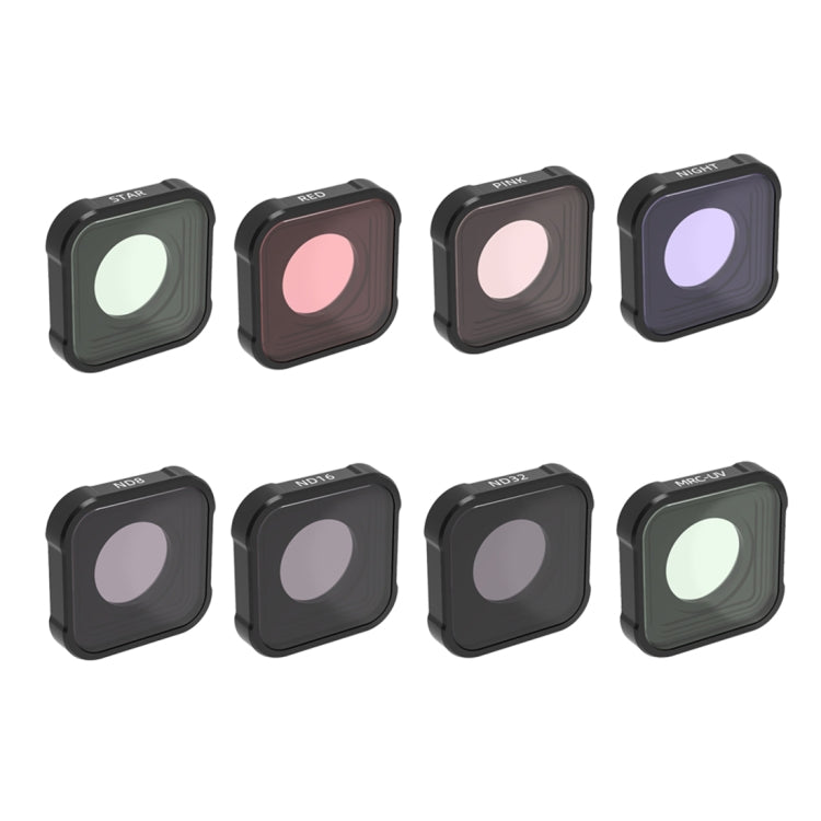 JSR KB Series STAR+MCUV+NIGHT+Diving Red+Diving Pink+ND8+ND16+ND32 Lens Filter for GoPro HERO13 Black /12 Black /11 Black /10 Black /9 Black - HoMEdemic™ 