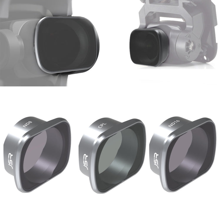 JSR KS 3 in 1 ND8+ND16+CPL Lens Filter for DJI FPV, Aluminum Alloy Frame - HoMEdemic™ 
