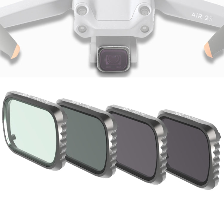 JSR KS 4 in 1 UV + CPL + ND16 + ND32 Lens Filter for DJI Air 2S, Aluminum Frame - HoMEdemic™ 