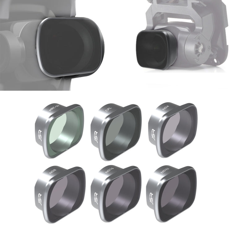 JSR KS 6 in 1 ND4+ND8+ND16+ND32+MCUV+CPL Lens Filter for DJI FPV, Aluminum Alloy Frame - HoMEdemic™ 