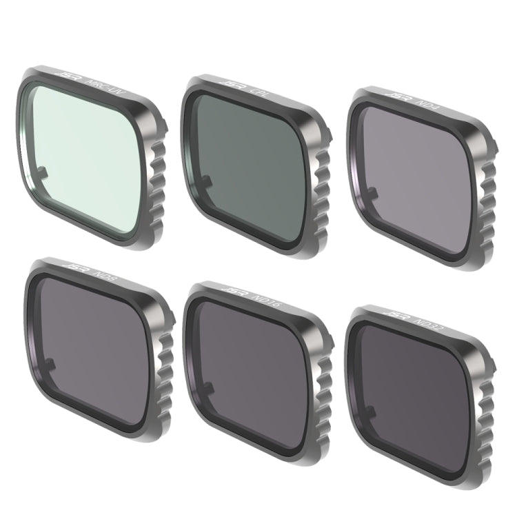 JSR KS 6 in 1 UV + CPL + ND4 + ND8 + ND16 + ND32 Lens Filter for DJI Air 2S, Aluminum Frame - HoMEdemic™ 