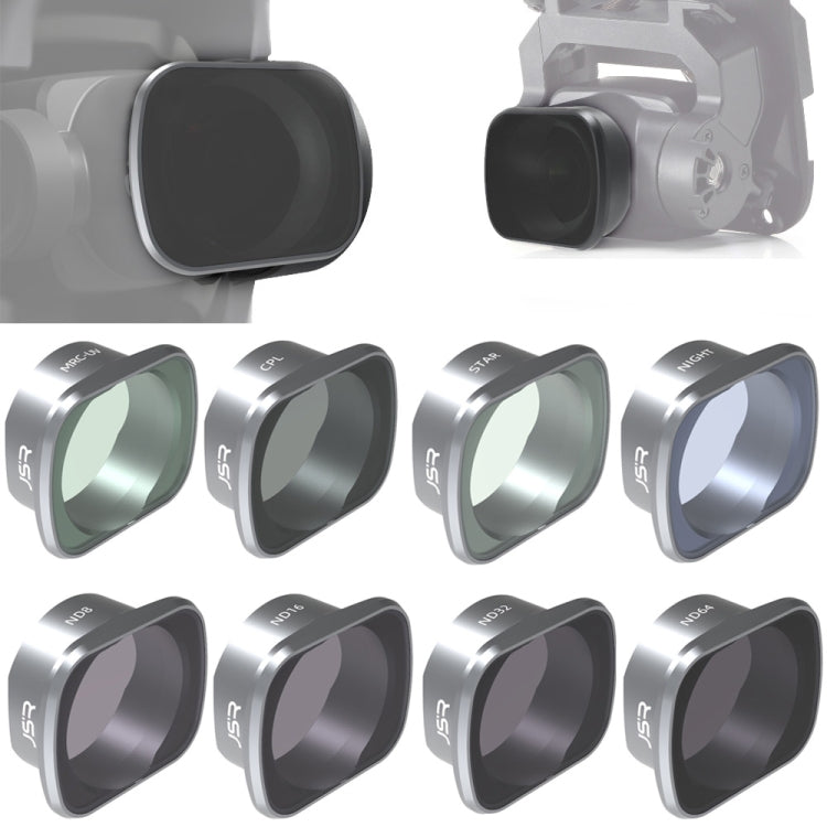 JSR KS 8 in 1 Star+NIGHT+ND8+ND16+ND32+ND64+MCUV+CPL Lens Filter for DJI FPV, Aluminum Alloy Frame - HoMEdemic™ 
