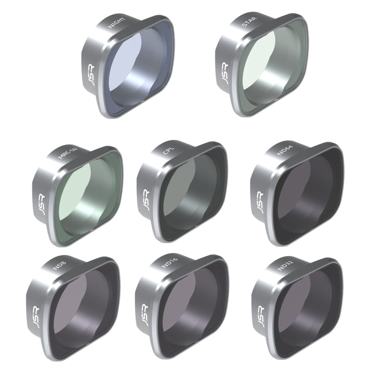 JSR KS 8 in 1 Star+NIGHT+ND8+ND16+ND32+ND64+MCUV+CPL Lens Filter for DJI FPV, Aluminum Alloy Frame - HoMEdemic™ 