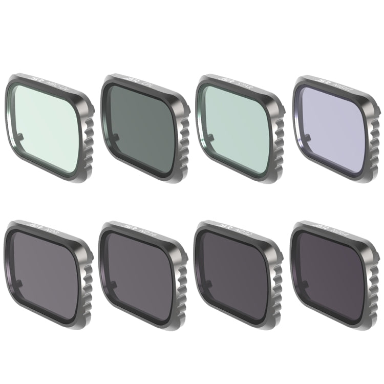 JSR KS 8 in 1 UV + CPL + ND8 + ND16 + ND32 + ND64 + STAR + NIGHT Lens Filter for DJI Air 2S, Aluminum Frame - HoMEdemic™ 