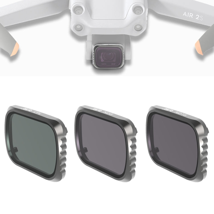 JSR KS CPL + ND8 + ND16 Lens Filter for DJI Air 2S, Aluminum Frame - HoMEdemic™ 