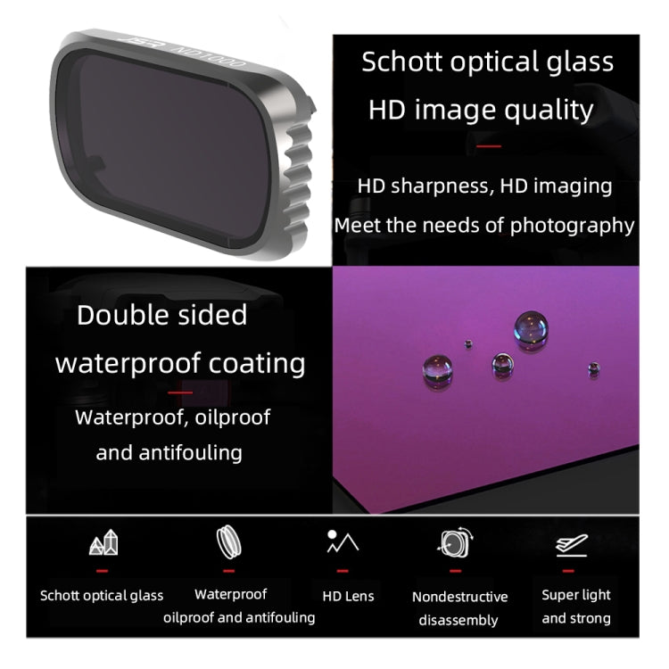 JSR KS ND1000 Lens Filter for DJI Air 2S, Aluminum Frame - HoMEdemic™ 