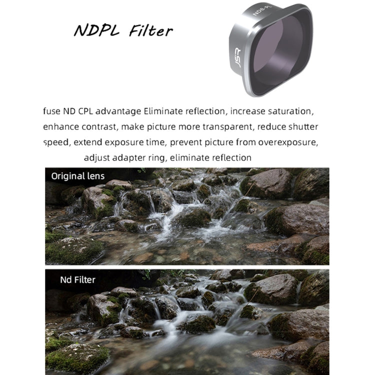JSR KS ND64PL Lens Filter for DJI FPV, Aluminum Alloy Frame - HoMEdemic™ 