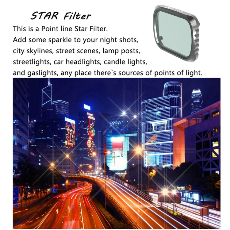 JSR KS STAR Effect  Lens Filter for DJI Air 2S, Aluminum Frame - HoMEdemic™ 