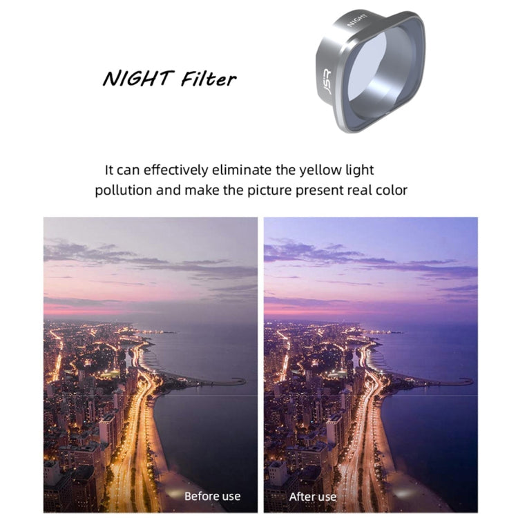 JSR NIGHT Light Pollution Reduction Lens Filter for DJI FPV, Aluminum Alloy Frame - HoMEdemic™ 