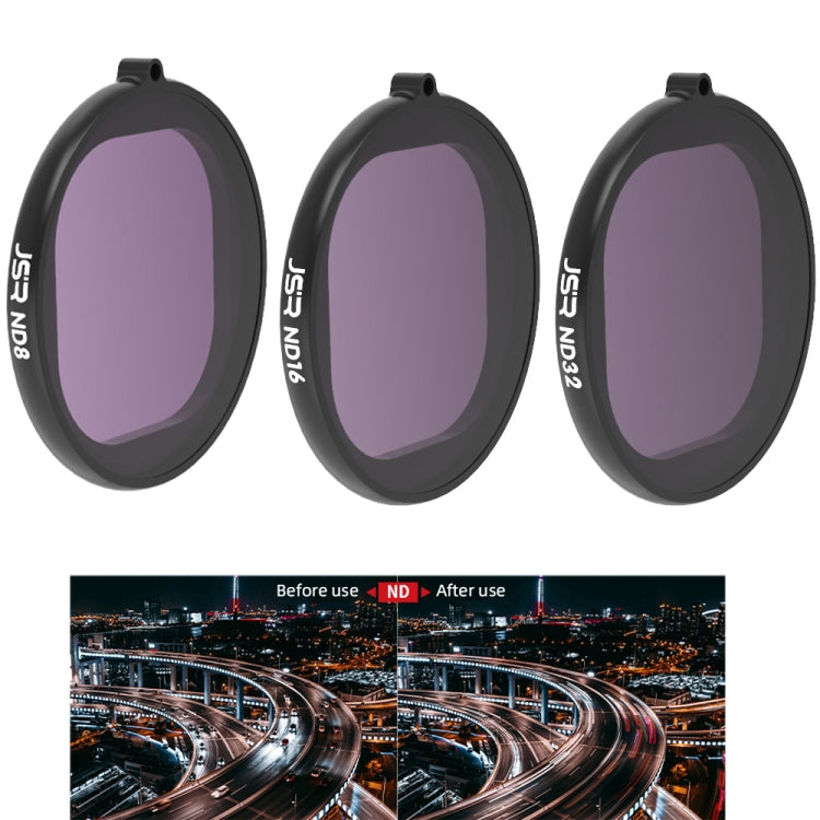JSR Round Housing 3 in 1 ND8+ND16+ND32 Lens Filter for GoPro HERO8 Black - HoMEdemic™ 