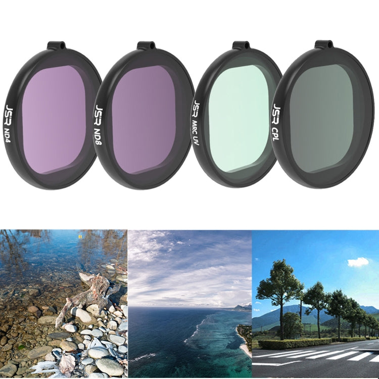 JSR Round Housing 4 in 1 UV+CPL+ND4+ND8 Lens Filter for GoPro HERO8 Black - HoMEdemic™ 