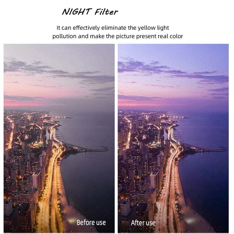 JSR Round Housing NIGHT Lens Filter for GoPro HERO8 Black - HoMEdemic™ 
