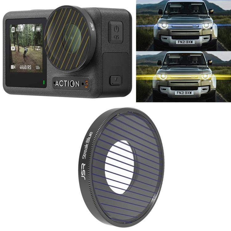 JSR Streak Drawing Lens Filter For DJI Osmo Action 3(Blue) - HoMEdemic™ 