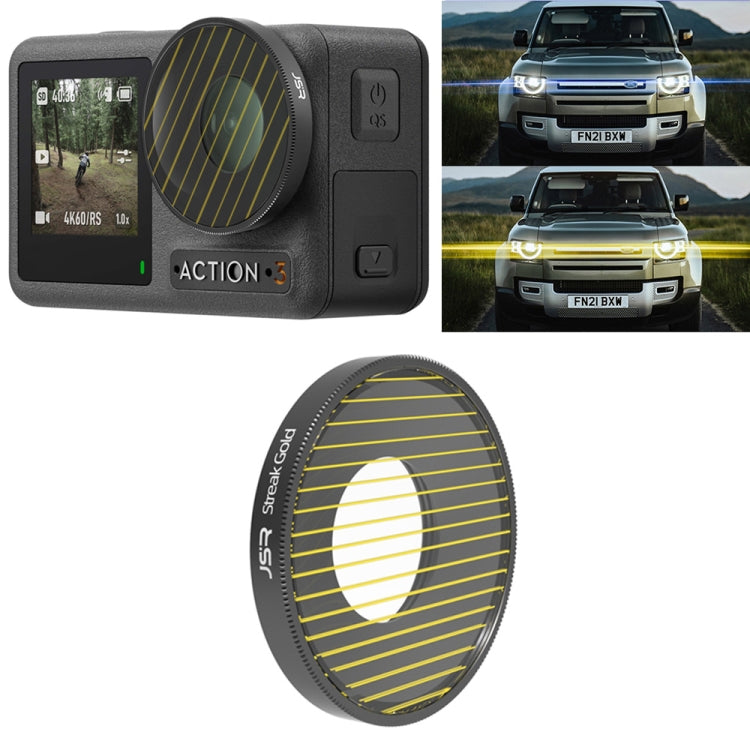 JSR Streak Drawing Lens Filter For DJI Osmo Action 3(Gold) - HoMEdemic™ 