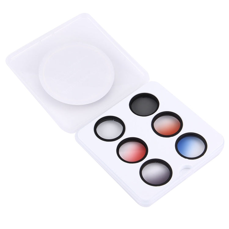 JUNESTAR 6 in 1 Professional 34mm Lens Filter(CPL + UV + Gradual Red + Gradual Orange + Gradual Blue + Gradual Grey) for DJI Phantom 3 & 4 - HoMEdemic™ 