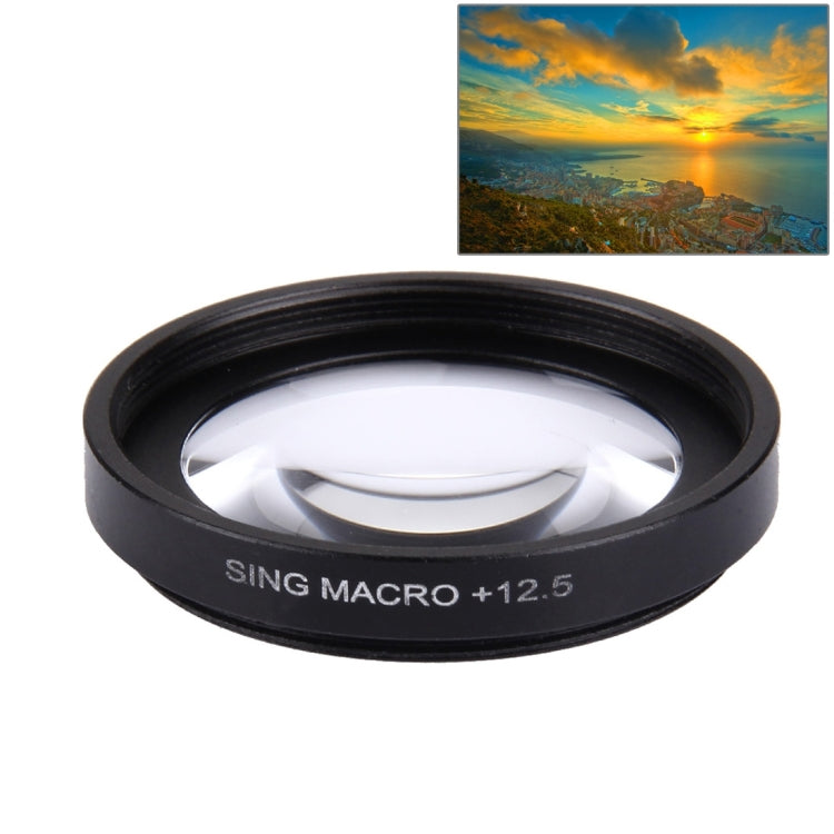 JUNESTAR Proffesional 37mm 12.5X Macro Lens Filter + Lens Protective Cap for GoPro & Xiaomi Xiaoyi Yi Sport Action Camera - HoMEdemic™ 