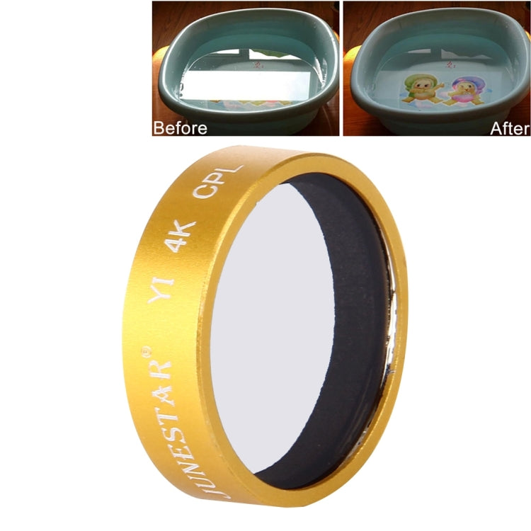 JUNESTAR for Xiaomi Xiaoyi Yi II 4K Sport Action Camera Proffesional CPL Filter(Gold) - HoMEdemic™ 