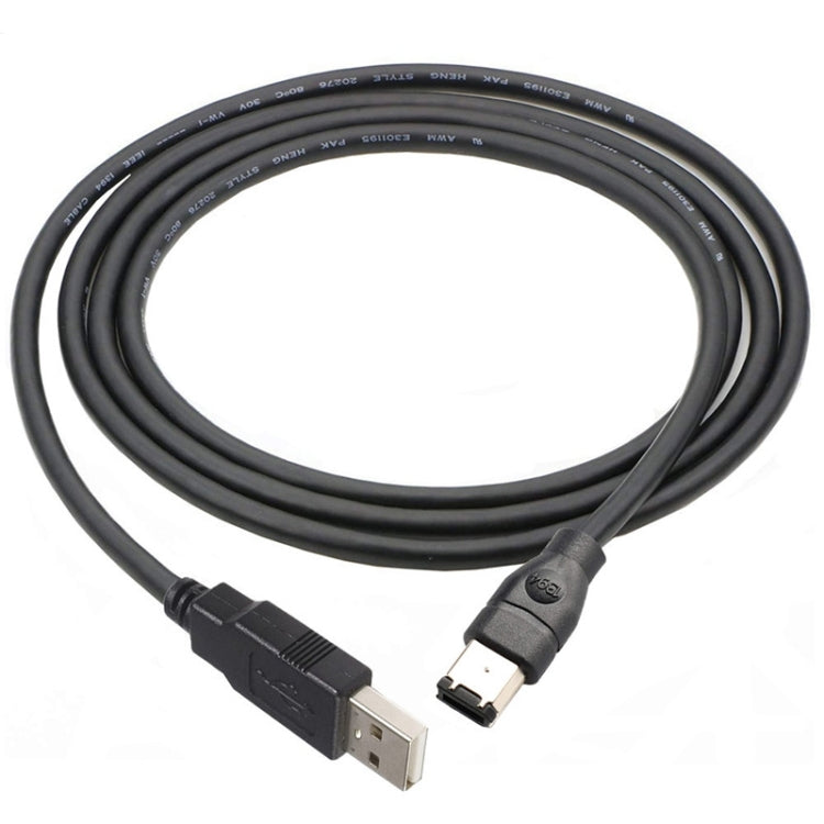 JUNSUNMAY Firewire IEEE 1394 6 Pin Male to USB 2.0 Male Adaptor Convertor Cable Cord, Length:3m - HoMEdemic™ 