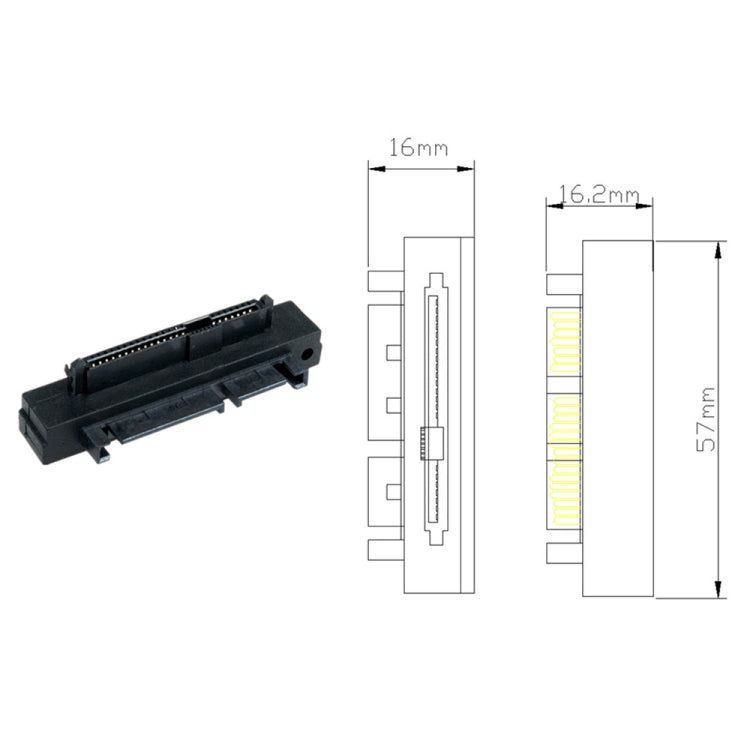 JUNSUNMAY SAS 22 Pin to 7 Pin + 15 Pin SATA Hard Disk Drive Raid Adapter - HoMEdemic™ 