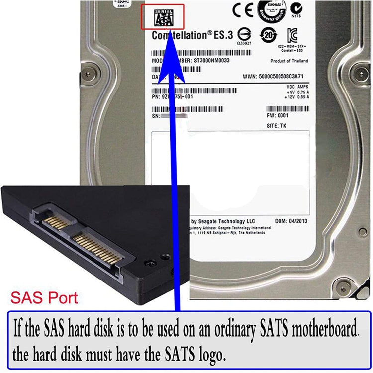 JUNSUNMAY SAS 22 Pin to 7 Pin + 15 Pin SATA Hard Disk Drive Raid Adapter - HoMEdemic™ 
