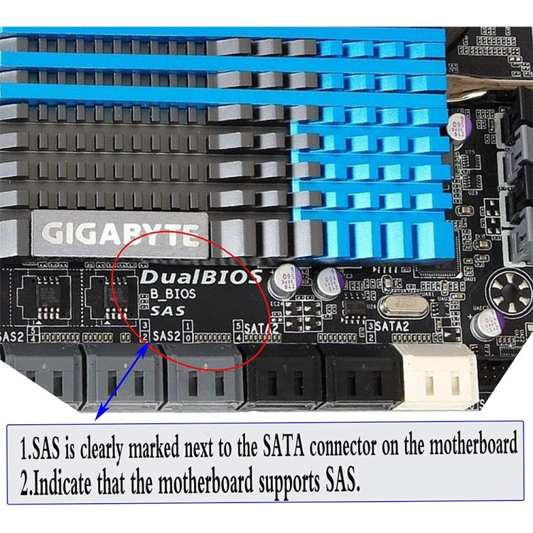 JUNSUNMAY SAS 22 Pin to 7 Pin + 15 Pin SATA Hard Disk Drive Raid Adapter - HoMEdemic™ 