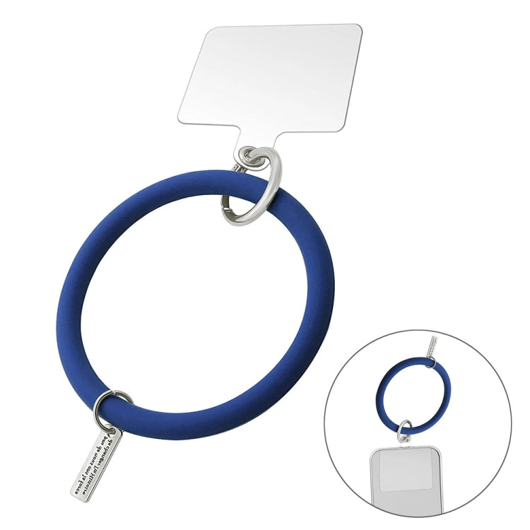 JUNSUNMAY Silicone Bracelet Mobile Phone Lanyard Loop Anti-lost Wrist Rope Universal for Phone Case(Dark Blue) - HoMEdemic™ 