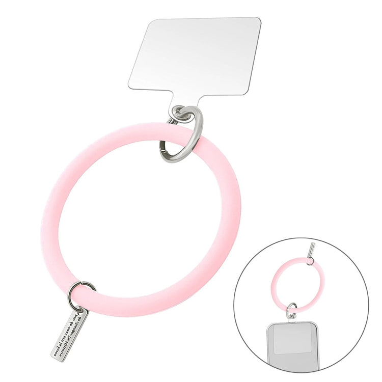 JUNSUNMAY Silicone Bracelet Mobile Phone Lanyard Loop Anti-lost Wrist Rope Universal for Phone Case(Pink) - HoMEdemic™ 