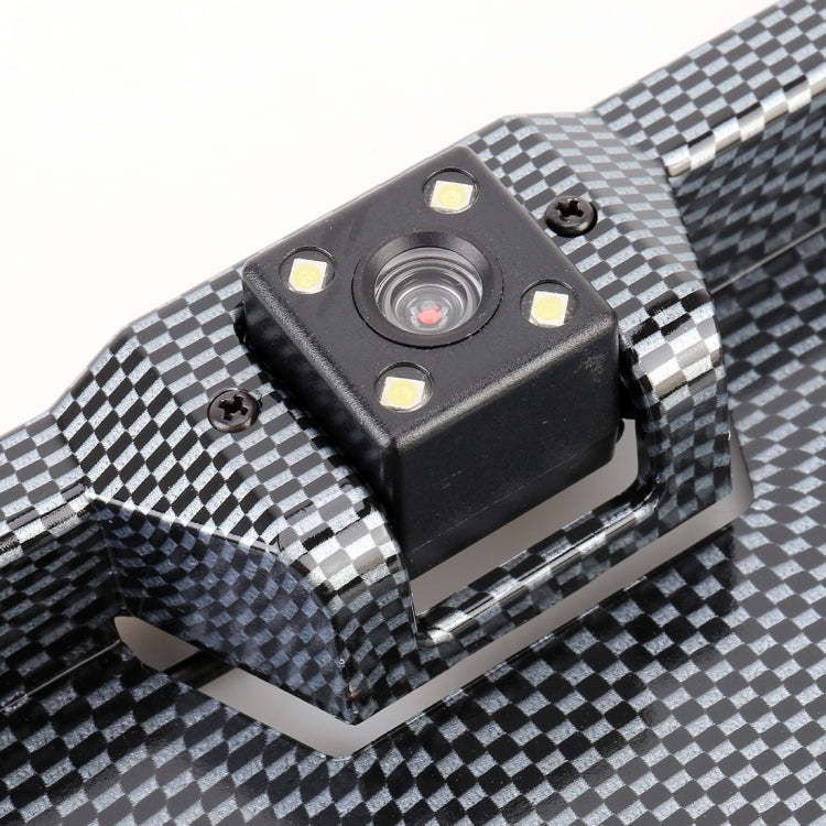 JX-9488 720x540 Effective Pixel NTSC 60HZ CMOS II Universal Waterproof Car Carbon Fiber Rear View Backup Camera with 2W 80LM 5000K White Light 4LED Lamp, DC 12V, Wire Length: 4m, Black (Carbon Fiber ) - HoMEdemic™ 