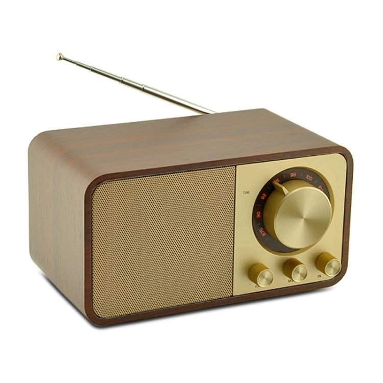 JY-66 Wood Texture Wireless BT5.0 Retro Classic Speaker FM Radio Support TF / U-Disk / AUX - HoMEdemic™ 
