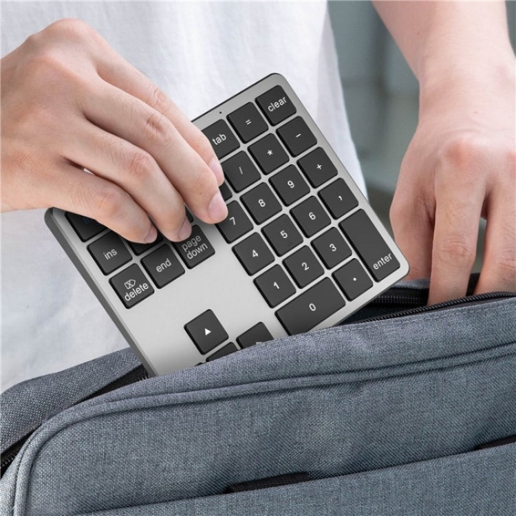 K-35 Computer Laptop Keyboard 35-Keys Tablet Accessories Bluetooth Keypad(Black Gray) - HoMEdemic™ 