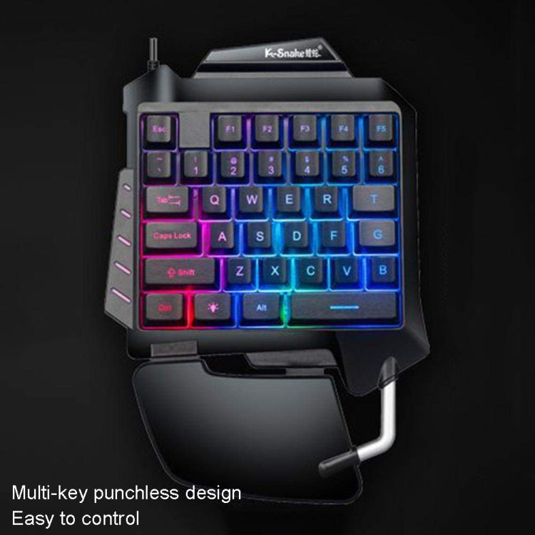 K-Snake G92 Single Small Keyboard Mobile Games Luminous Robotic Machine Sensory Game Keyboard(Black) - HoMEdemic™ 