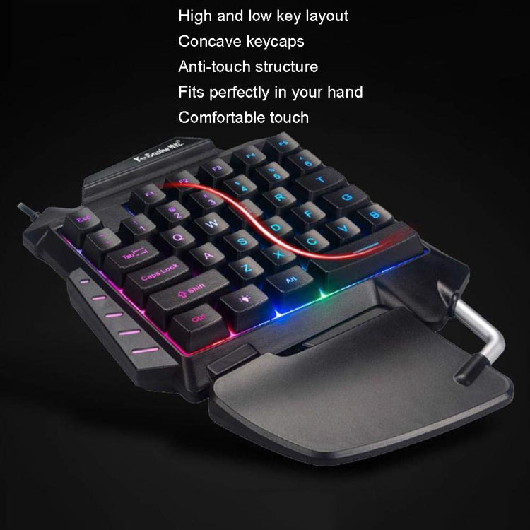K-Snake G92 Single Small Keyboard Mobile Games Luminous Robotic Machine Sensory Game Keyboard(Black) - HoMEdemic™ 