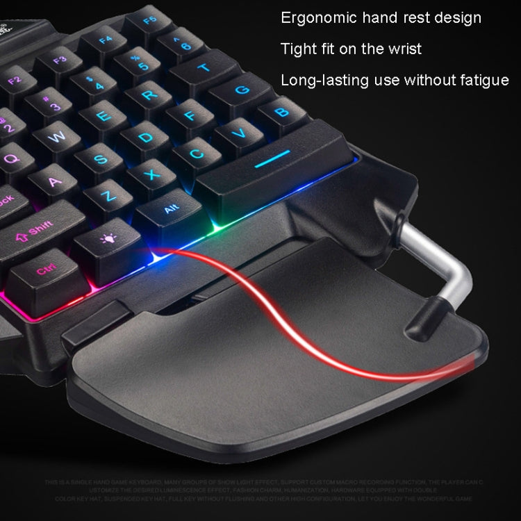 K-Snake G92 Single Small Keyboard Mobile Games Luminous Robotic Machine Sensory Game Keyboard(Black) - HoMEdemic™ 
