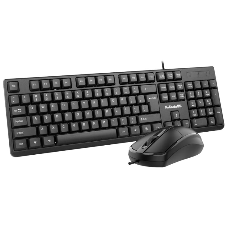K-Snake KM007 Wired Keyboard And Mouse Set Desktop Computer Keyboard, Style: With Mouse - HoMEdemic™ 